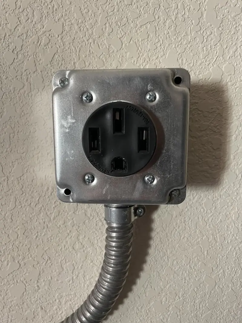 NEMA 14-50 outlet installed for Electrical Panel Upgrade in La Junta